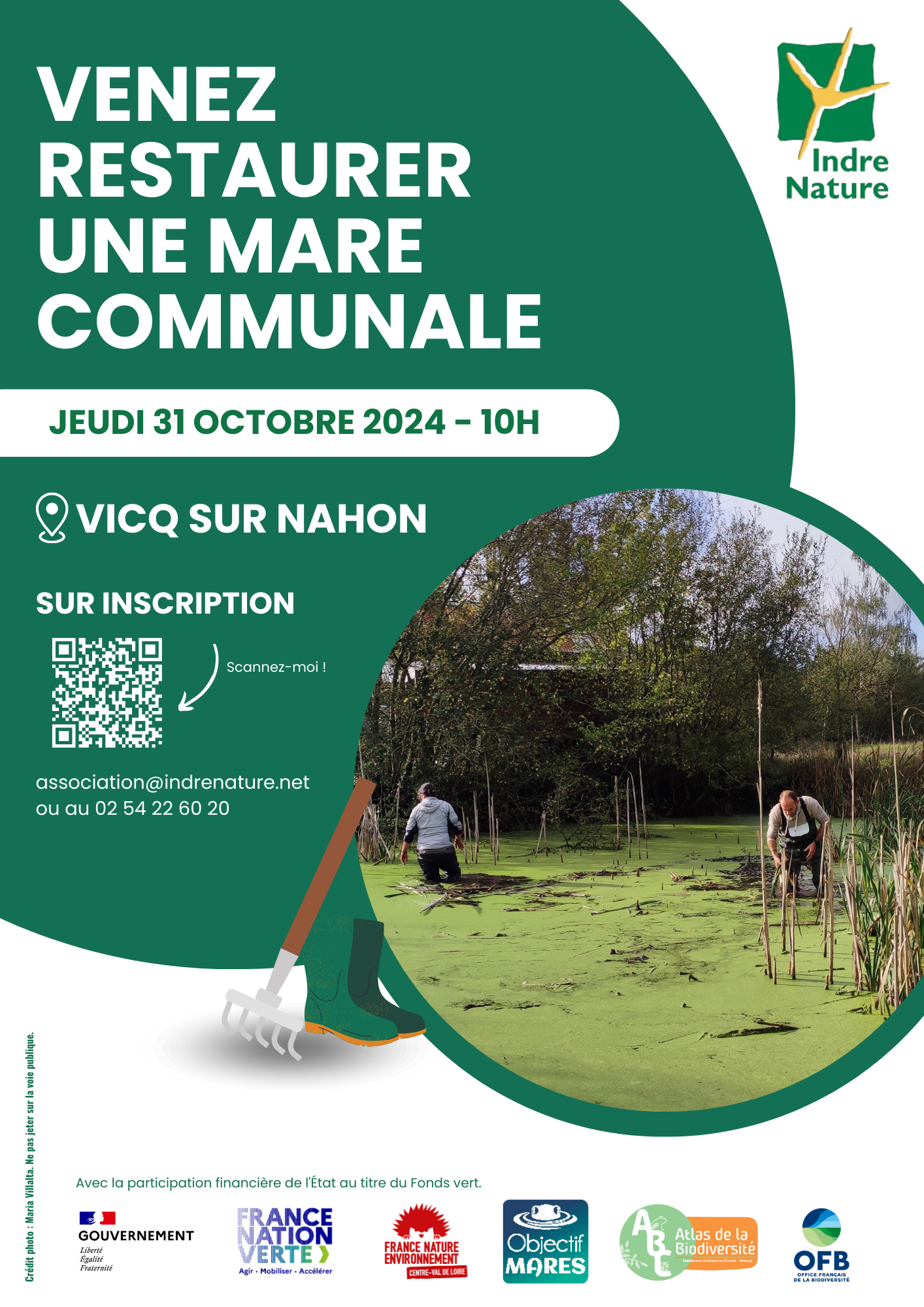 Affiche Chantier mare Indre